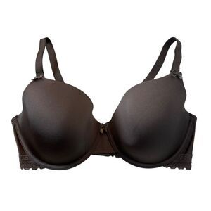 Felina Womens Bra 36DDD Lace Trim Underwire Padded Adjustable Straps